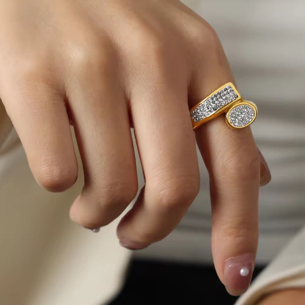 Kylie 18k Gold Plated Statement Ring