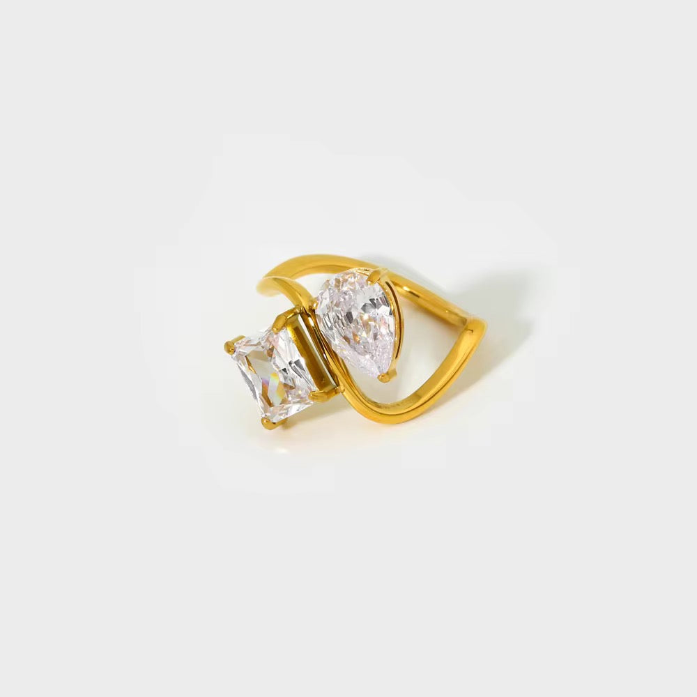 Luna: 18K Gold Plated Ring