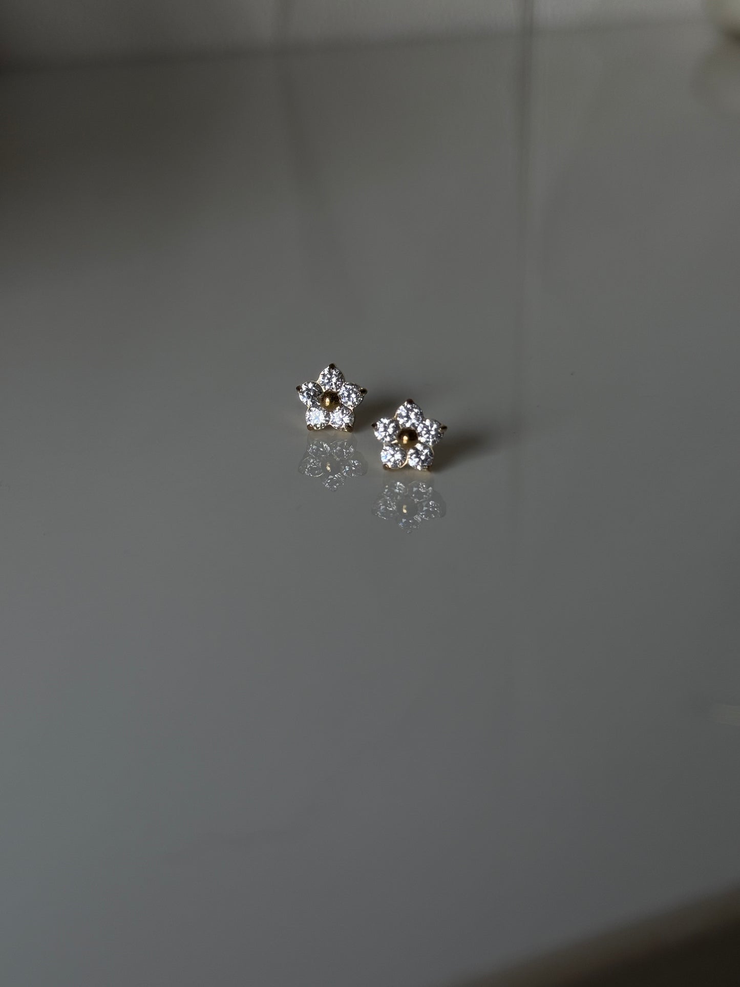 Bloom: 18K Gold Plated Delicate Flower Studs