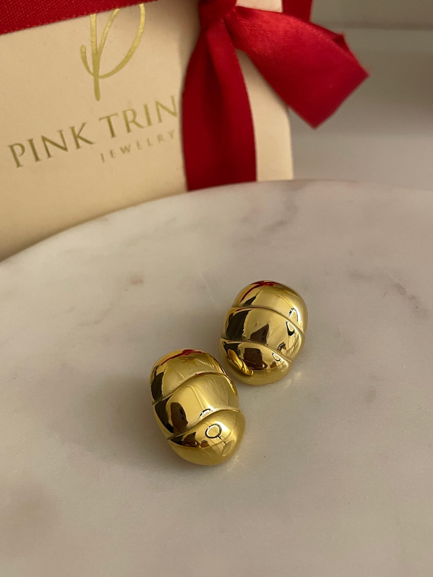 Golden Glam 18k gold plated earrings