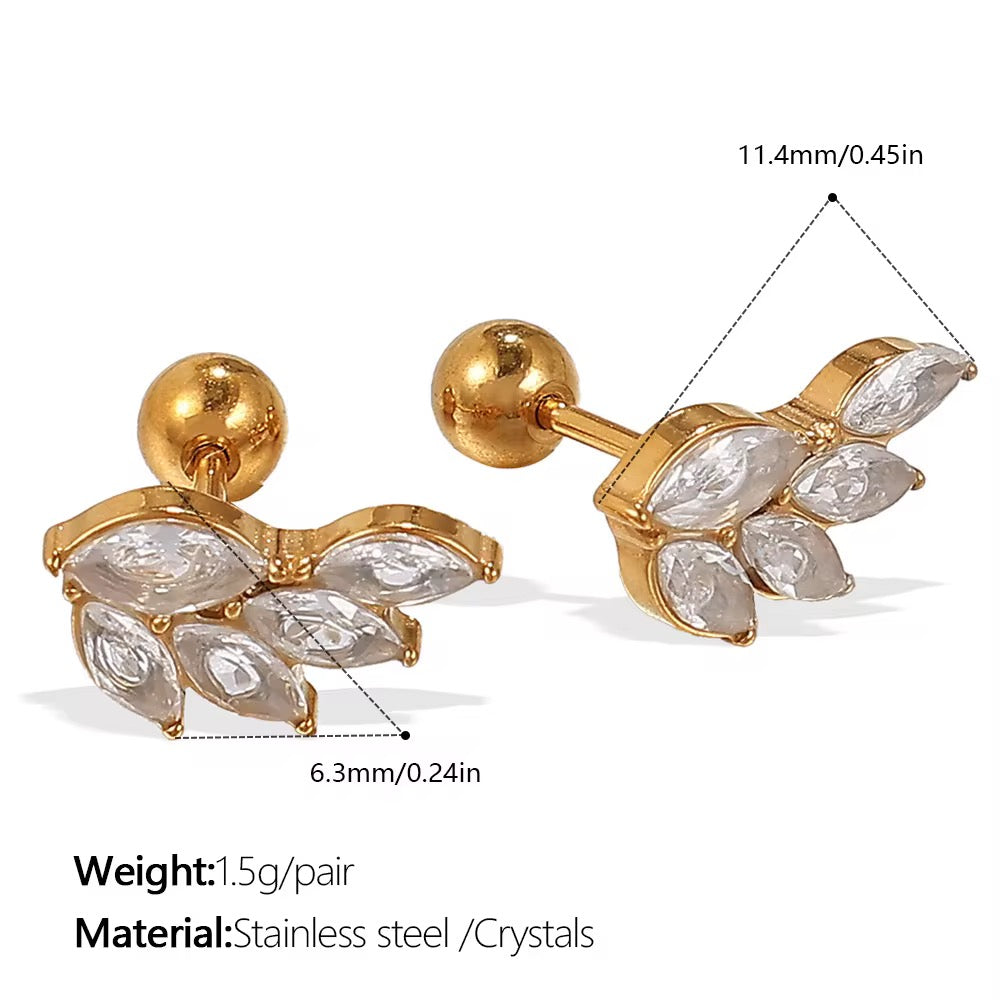 Crystal Drop Studs