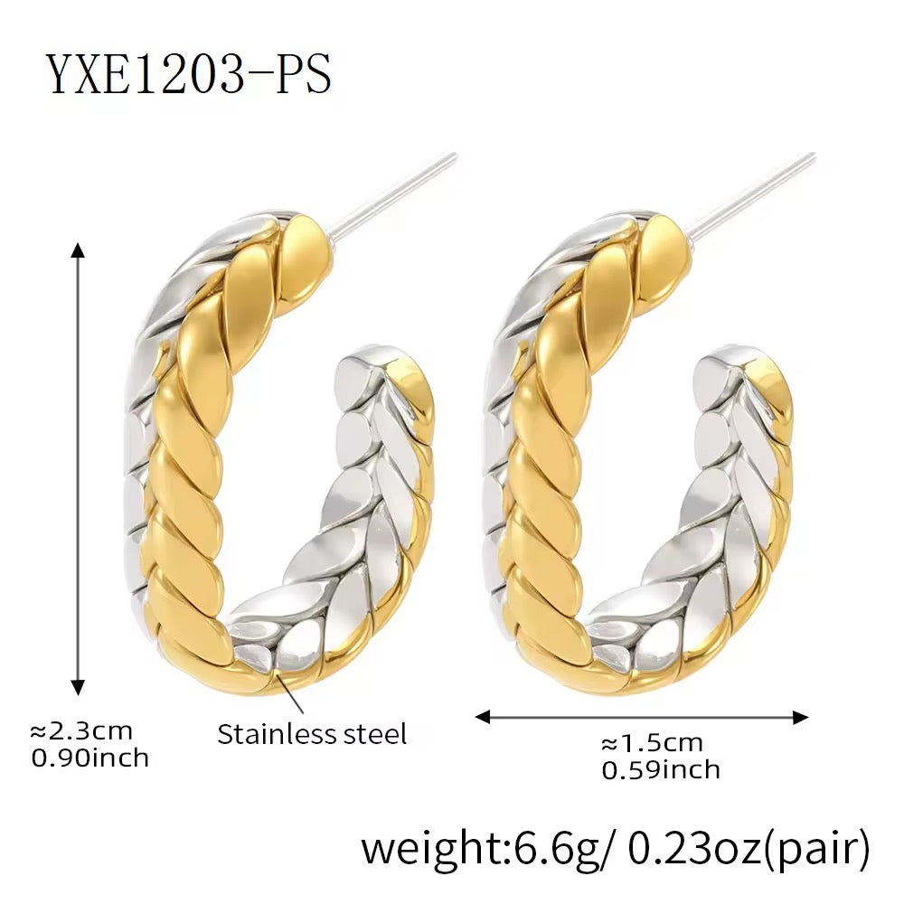 C-Shaped Leafed Studs
