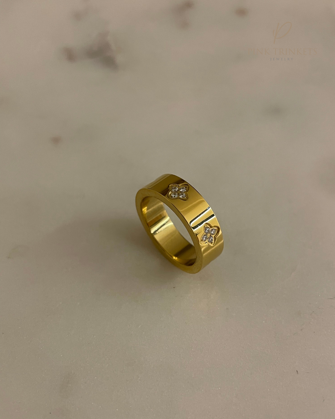 Florentine 18K Gold Plated  Ring