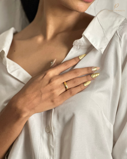 Minimalist: 18k Gold Plated Minimalist Ring Band