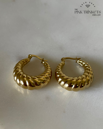 Tamara 18K Gold Plated Hoops