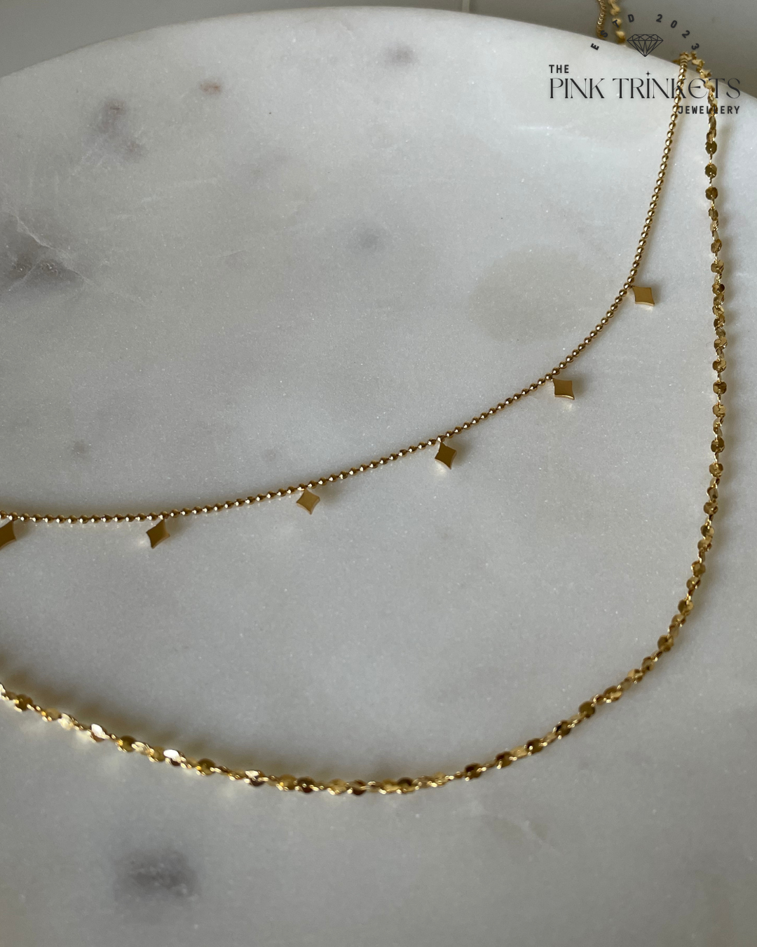 Eternal Elegance Layered  18k Gold Plated Necklace