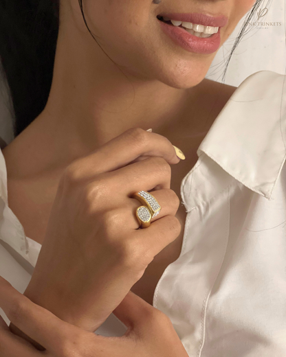 Kylie 18k Gold Plated Statement Ring