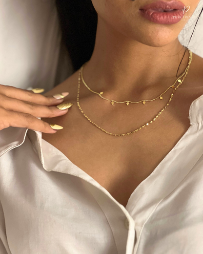 Eternal Elegance Layered  18k Gold Plated Necklace