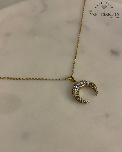 Crescent Dreams 18k Gold Plated Necklace