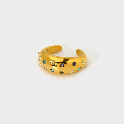 Bold & Beautiful 18k Gold Plated Ring