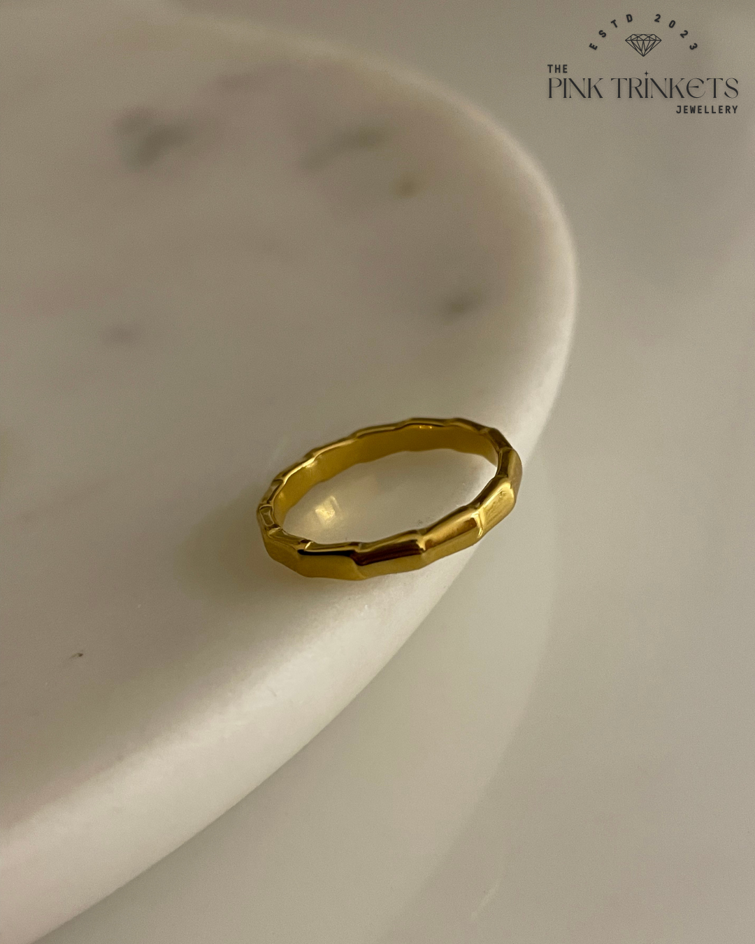 Sanctiti 18K Gold Plated Ring