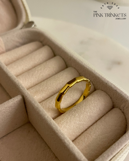 Sanctiti 18K Gold Plated Ring