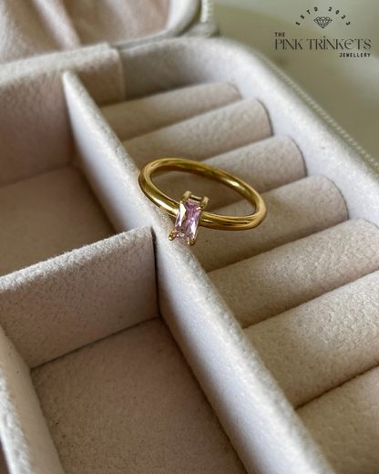 Miss Rose 18k Gold Plated Ring