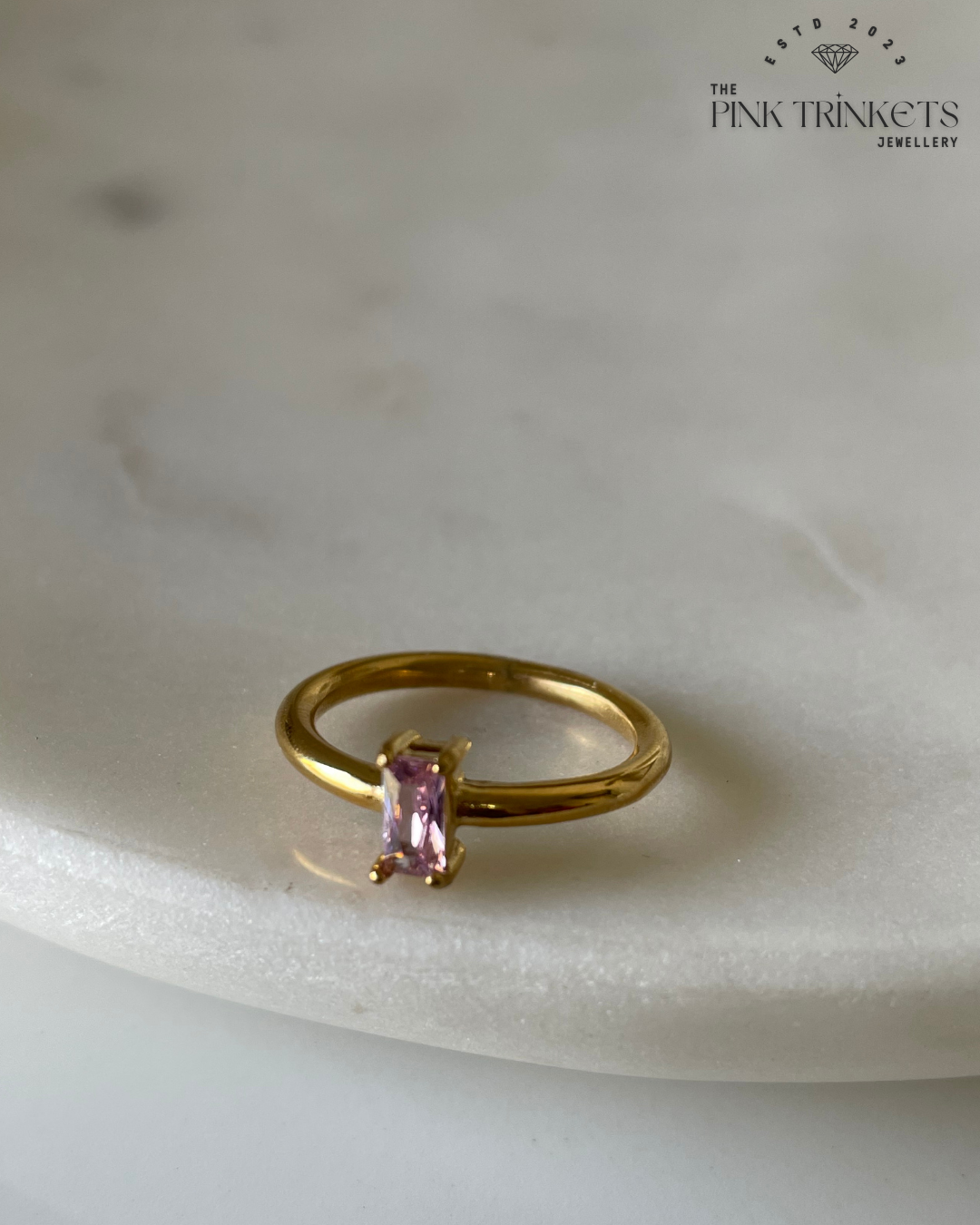 Miss Rose 18k Gold Plated Ring