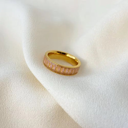 Valeria : 18k Gold Plated Pink Ring