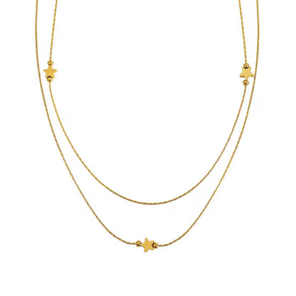 Vesper: 18k Gold Plated Star Pendant Necklace