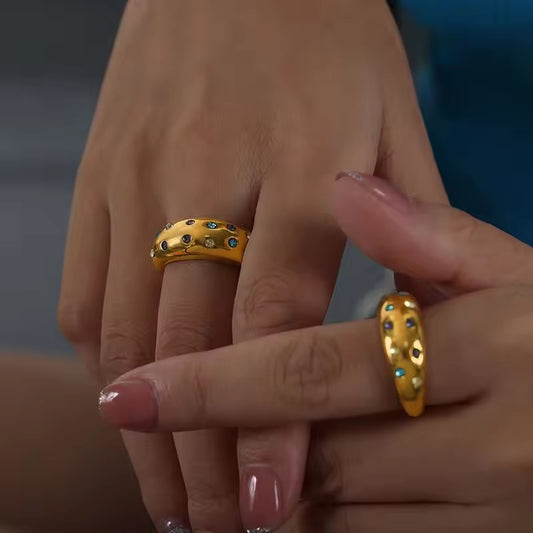 Bold & Beautiful 18k Gold Plated Ring