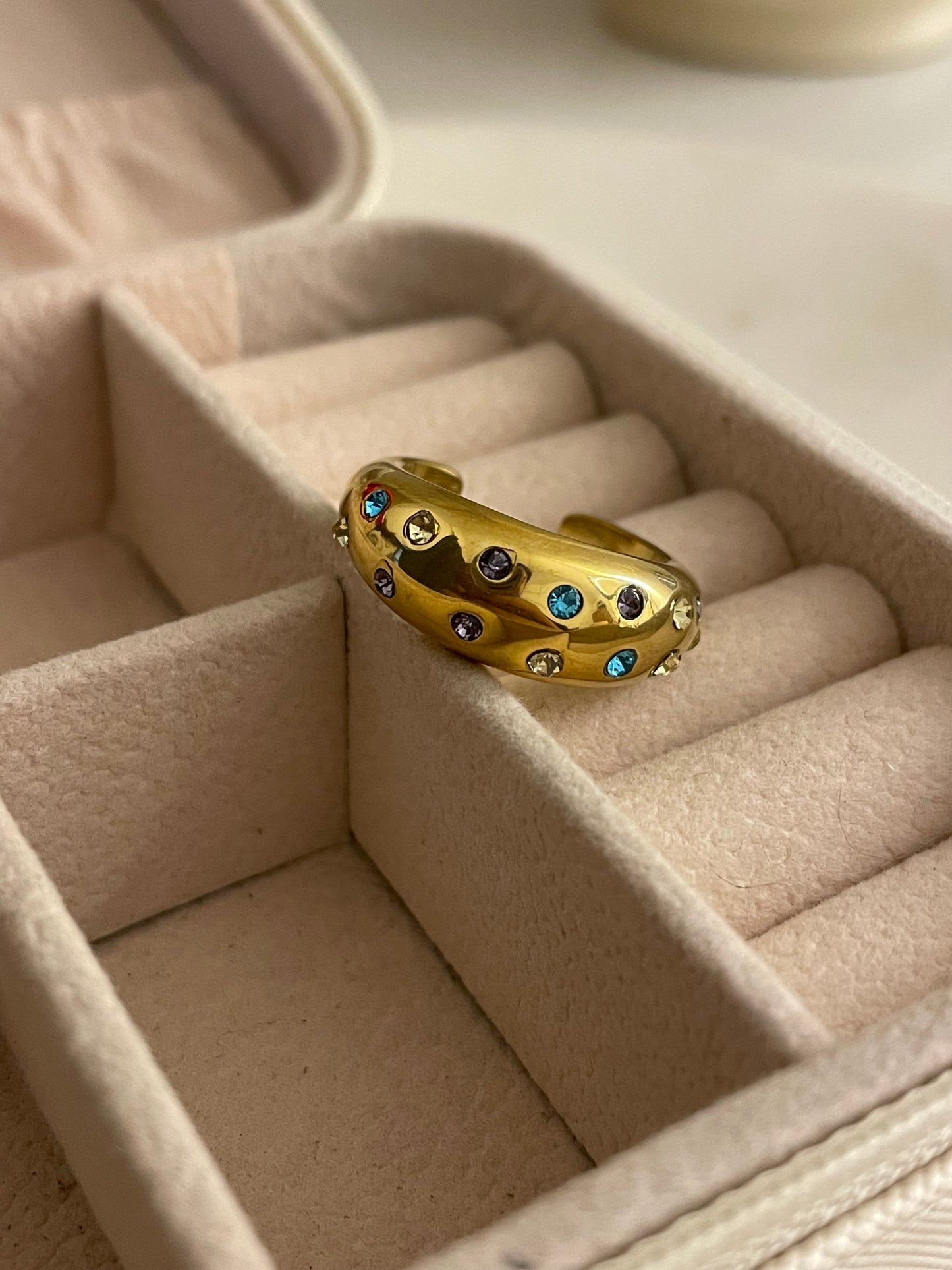 Bold & Beautiful 18k Gold Plated Ring