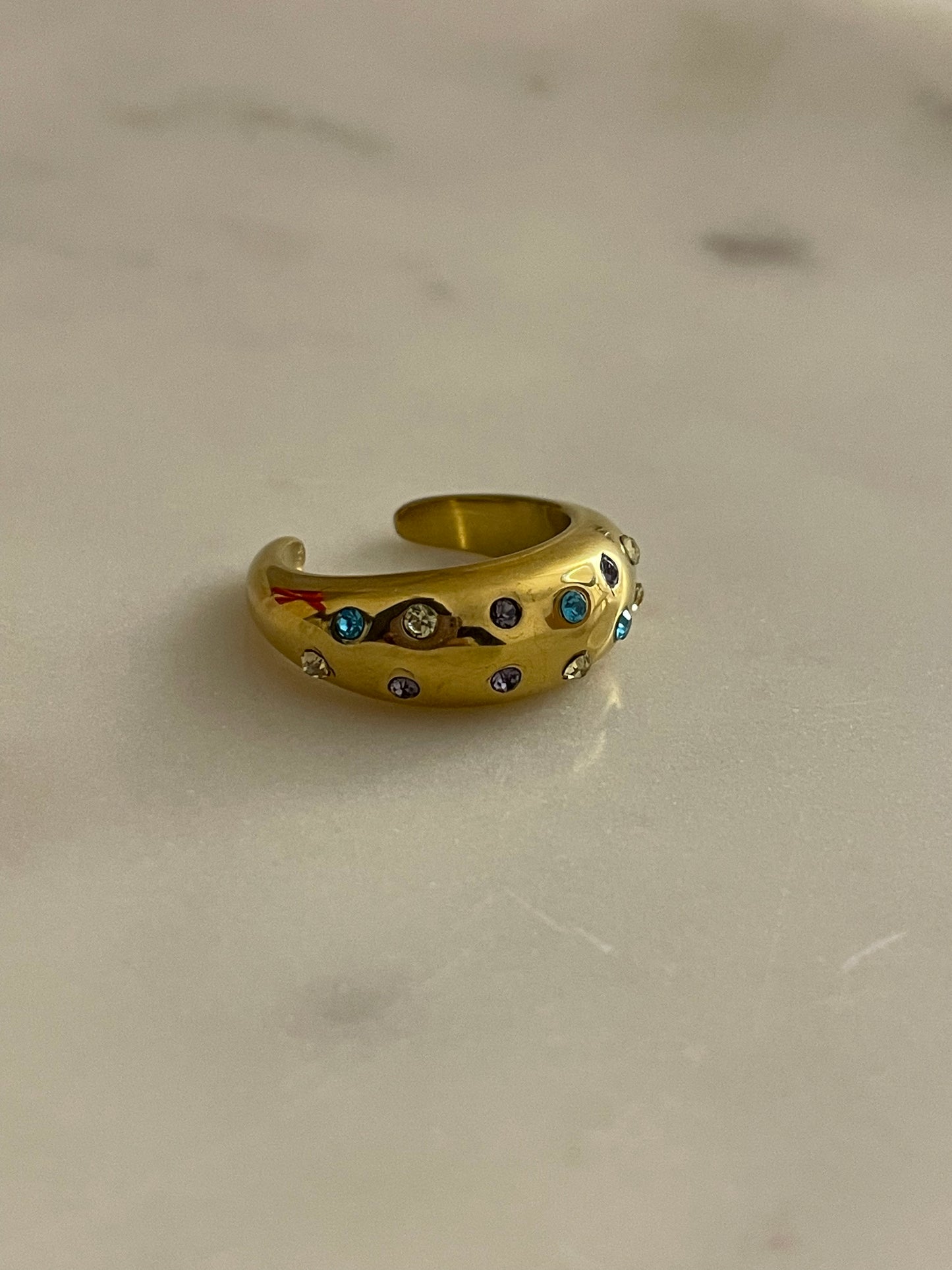 Bold & Beautiful 18k Gold Plated Ring