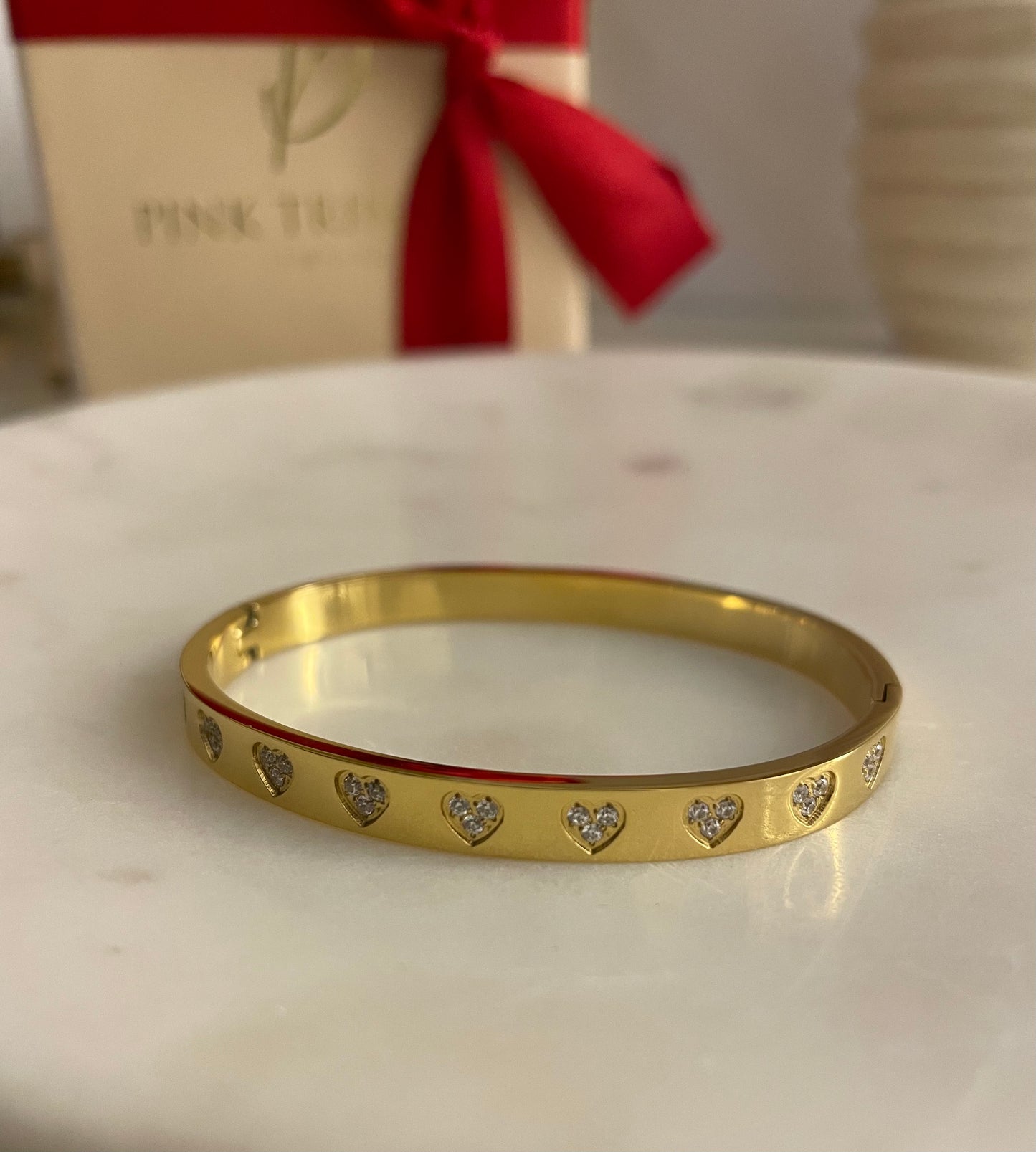 Gilded Charm 18k Gold Plated Bracelet