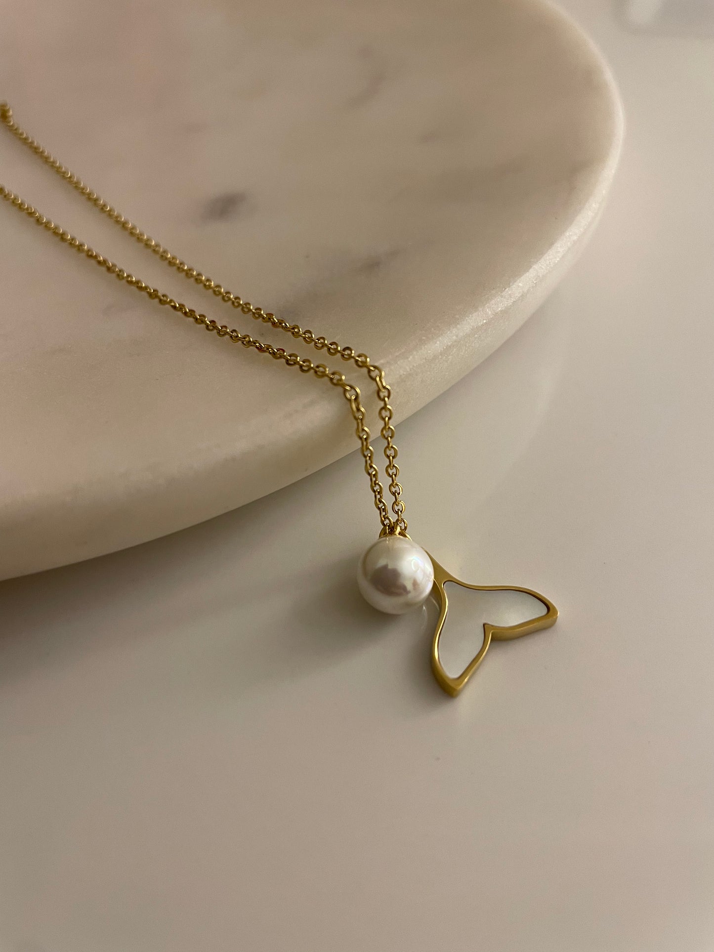 Serenity 18k gold plated necklace