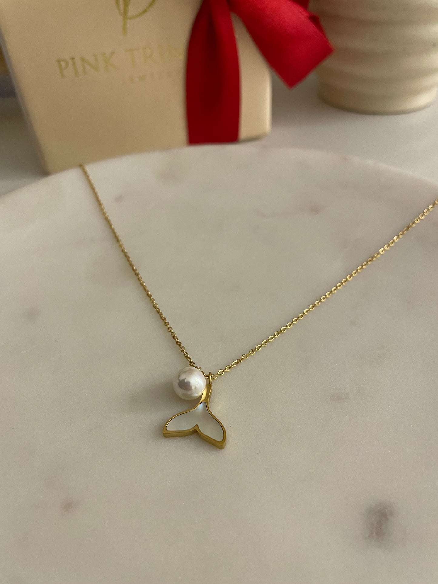 Serenity 18k gold plated necklace