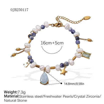 Ocean’s Kiss : 18K Gold Platted Bracelet